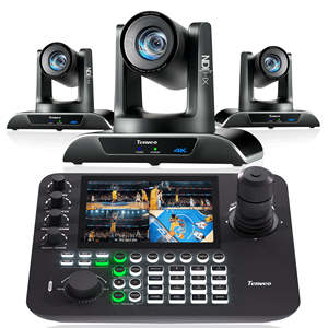 Nuevo Set de 2 Cámaras PTZ para Conferencias con Zoom 20x, 4K 60fps, NDI y Seguimiento Automático por IA + Controlador de Teclado KB300PRO para Cámara PTZ - Product Image 6