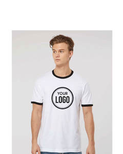 Tultex เสื้อยืดคอกลมใส่ได้ทั้งชายและหญิงน้ำหนักเบาพร้อมรายละเอียดตัดกันแนววินเทจ - Product Image 2