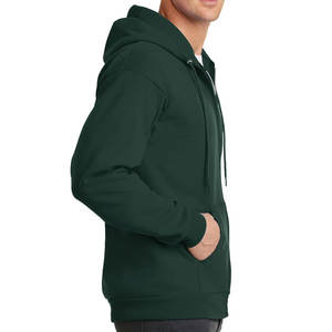 Sweat-shirt à fermeture éclair intégrale coupe ample vert XL - Product Image 3