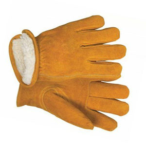 Guantes de Trabajo de Cuero Vacuno de Alta Calidad, Guantes de Conducción de Seguridad con Banda Elástica y Logotipo Personalizado al por Mayor - Product Image 3