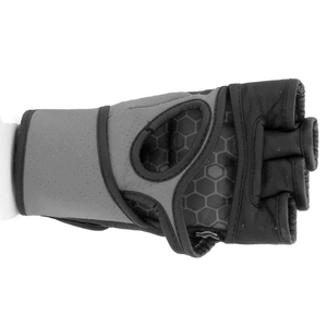 Hot Selling High Quality Customized Half Finger PU Leather MMA <b>Gloves</b> Hook Loop Adjustable Wrist Strap Breathable Active Wear - Product Image 4