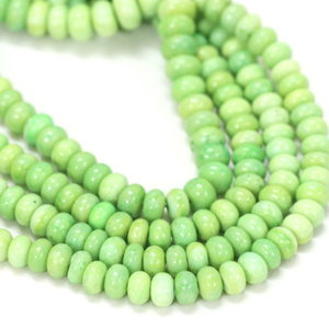 Cuentas de Ópalo Verde Pista: Cuentas de Piedras Preciosas Redondas AAA (7-10 mm) - Product Image 5