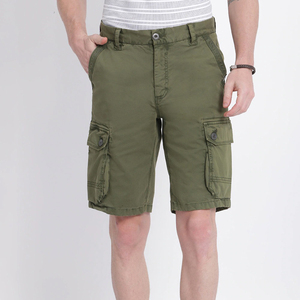 Durable OEM Hombres Sólido Cargo Shorts con Múltiples Bolsillos 100% Algodón Cómodo Transpirable para Actividades al Aire Libre Ropa Casual - Product Image 4