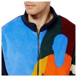 Chaqueta polar personalizada para hombre con cremallera completa, ropa de interior y exterior de alta calidad para invierno, chaqueta polar con diseño de logotipo personalizado - Product Image 5