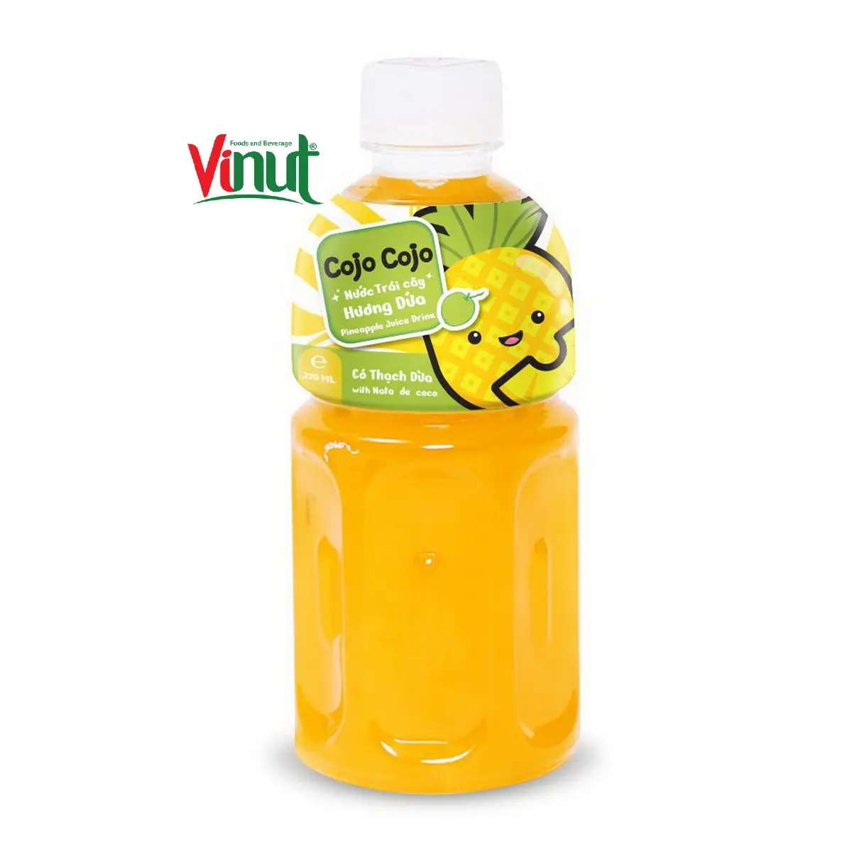 320 мл Cojo ананас сок напиток с Nata De Coco без добавления сахара индивидуальная упаковка оптовая продажа