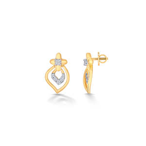 Pendientes de Oro Amarillo con Diamantes para Mujer - Product Image 4