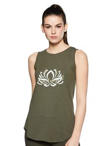 Experience Gear <b>Women's</b> <b>Black</b> Bohemian Solid Spandex/Polyester <b>Tank</b> <b>Top</b> Crew Neck Sleeveless Breathable Knitted - Product Image 5