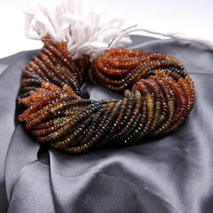 <b>Hot</b> Selling AAA Grade Natural Petro Tourmaline Beads High Quality 4mm 4.5mm Rondelle Strand Jewelry Natural <b>Stone</b> Beads - Product Image 4