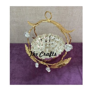 Bol à chocolats en aluminium de couleur or dernier modèle, bol de service de taille et de forme personnalisées pour la vaisselle à la maison - Product Image 2