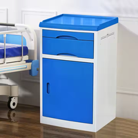 Meuble d'hôpital bon prix d'usine chinoise casier de stockage en plastique ABS Table de chevet pour utilisation en clinique