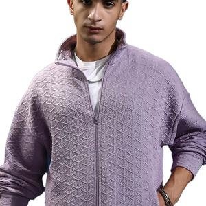 Nouveauté, sweat à capuche zippé en tissu 100% polyester, design personnalisé, motif uni, utilisation hivernale, service OEM, écologique, séchage rapide - Product Image 4