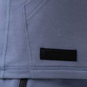 Venta al por mayor de calidad de los hombres 100% algodón polar con capucha logotipo personalizado PULLOVER francés Terry de gran tamaño de invierno bolsillo con capucha sólido - Product Image 6