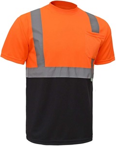 Polo à manches courtes personnalisé de la meilleure qualité pour hommes Vêtements de travail respirants haute visibilité réfléchissants de sécurité en polyester fluorescent - Product Image 1