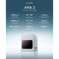 Sensor LiDAR 3D Jarak Jauh Livox Avia 2 Pemindai Laser 1535nm Jangkauan Deteksi 1000m