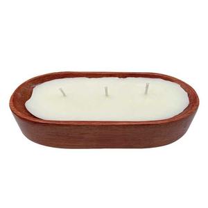 Cheap Wooden Pine Bowl Dough Bowls for Candles for Candle Making Wicks Wick Flameless Taper Candles - Product Image 1