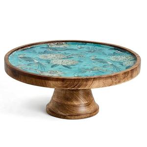 Support à gâteau en bois de haute qualité de style fermier d'Inde pour les mariages rustiques et les événements vintage - Product Image 1