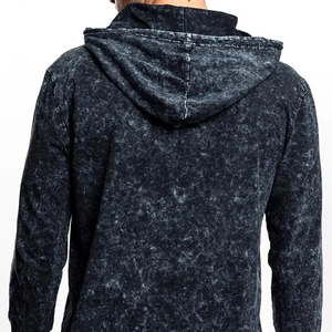 New Latest Arrival Casual Acid Wash Custom Men Acid Wash Hoodies Basics Cotton <b>Blended</b> Acid Wash Hoodies For Adults - Product Image 5