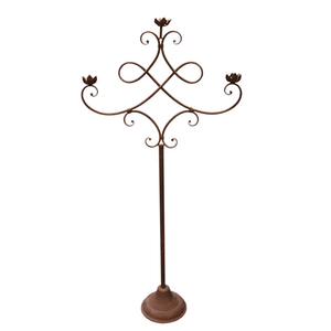 Chandelier en fer forgé, ensemble de 3 pièces, chandelier - Product Image 6