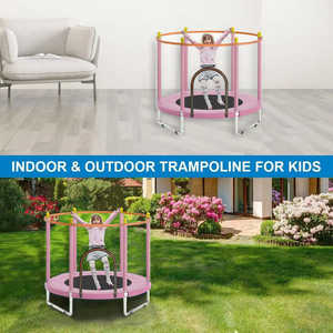 150cm trampolino rosa per bambini bambini peluche giocattoli e regali - Product Image 2