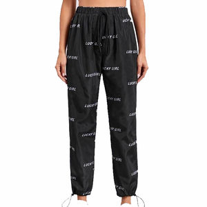 Pantalón Jogger para mujer, ropa de calle de alta calidad, estampado y bordado personalizado, servicio OEM, pantalones para mujer, Jogger - Product Image 1