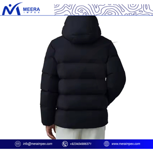 Blouson d'hiver matelassé pour homme, style urbain, à capuche, respirant, imperméable et coupe-vent - Product Image 4