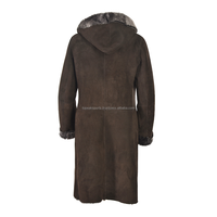 Manteau en peau de mouton marron 2026 OEM, best-seller, avec capuche en fourrure, respirant, écologique, imperméable, pour femme, haute qualité, hiver