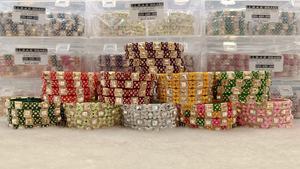 Magníficos brazaletes Rajwadi para mujer, elegante metal de aleación de zinc con diseño principal de perlas, ideal para bodas y fiestas tradicionales - Product Image 5