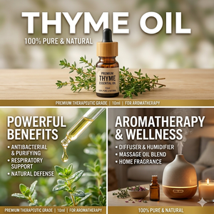 Huile essentielle de thym (Thymus Vulgaris) distillée à la vapeur, prix de gros, emballage en vrac, 100% pure et naturelle - Product Image 4