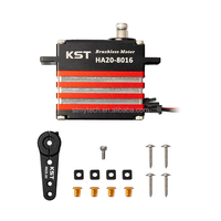 Servomoteur numérique haute tension sans balais 85 kg à engrenages métalliques, haute vitesse, pour modèles réduits d'avions et de jets RC de grande échelle KST HA20-8016