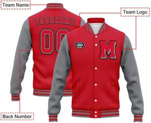 แจ็กเก็ตทีมที่มีคุณภาพสูงออกแบบได้ตามต้องการพร้อมชื่อหมายเลขและโลโก้ทีม - Product Image 2