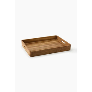 Bandeja de Servicio de Madera de Acacia de Alta Calidad con Asas, Bandeja de Madera Extra Grande, Bandeja Rectangular Decorativa para Mesa, Exhibición de Alimentos - Product Image 5
