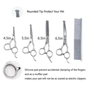 Fourniture d'usine multifonction 8 en 1 animaux de compagnie chat chien Kit d'outils de toilettage professionnel ciseaux de toilettage en acier inoxydable - Product Image 4