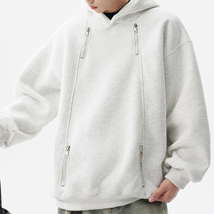 Chaqueta con Capucha Estilo Americano, Gruesa, con Doble Cremallera, Diseño de Letras, para Hombre, de Invierno, Antiencogimiento, de Poliéster, con Bolsillos - Product Image 2