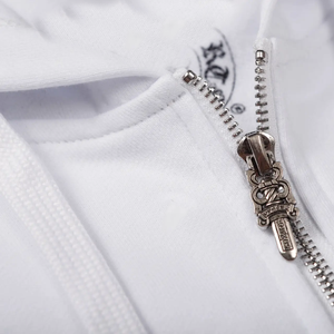 Nouveauté 2025 – Sweat à capuche polaire pour homme avec fermeture éclair intégrale, imprimé, style streetwear, collection hiver, logo frontal, motif uni - Product Image 4