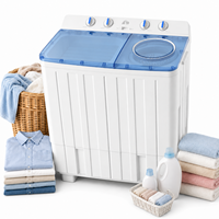 Nouvelle conception Lave-linge semi-automatique à double cuve de 15 kg à chargement par le haut avec essoreuse séparée pour appartement et dortoir