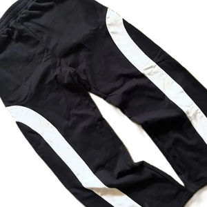 กางเกงขาบานแบบลำลองสำหรับผู้ชายมาใหม่กางเกงผ้าฝ้ายลายทางด้าน100% กางเกงขายาวสำหรับผู้ชายกางเกงผ้าปะต่อกันซักทำจากเสื้อผ้าที่ไม่ซ้ำใคร - Product Image 3