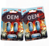 Petit MOQ, Emballage en blister 3D, Emballage de pilules Rhino, Emballage de capsules Super Panther 5000k