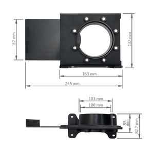 4" Industrial DIY Magnetic Quick-Connect Blast Gate with Mounting <b>Bracket</b>-OEM/ODM Customizable 1 Year Warranty - Product Image 3