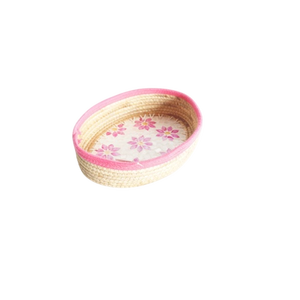 Panier Capiz en jacinthe de mer fait main de qualité supérieure avec couvercle pour la lessive et le rangement décoratif à la maison - Product Image 4