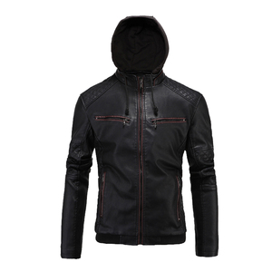 Hot Sale Genuine <b>Leather</b> <b>Jacket</b> Men Fashion Biker <b>Real</b> Cowhide Custom Logo Winter Coat Plus Size Windproof Zipper Bulk Sale - Product Image 4