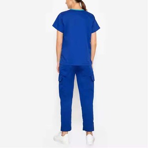 Uniforme d'infirmière imprimé décontracté Chirurgical O Neck Scrubs T-shirt à manches courtes Tops Uniformes chirurgicaux Femme Vêtements Taux de gros OEM - Product Image 3