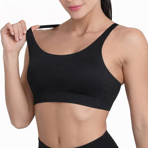 Soutien-gorge de sport respirant à maintien élevé pour femme, dos croisé, pour entraînement, yoga, fitness, en nylon et élasthanne, séchage rapide, vêtements de sport - Product Image 1