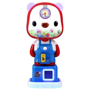 FEZA Panda Bear Coin Operated Gumball Vending Machine Flashing Light Children Age 3+ <b>Universal</b> <b>Plug</b> Plastic Material English - Product Image 1
