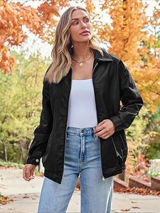 Femmes automne mode surdimensionné peau de mouton veste en cuir Faux daim moto manteau fermeture éclair respirant solide hiver tenue - Product Image 4