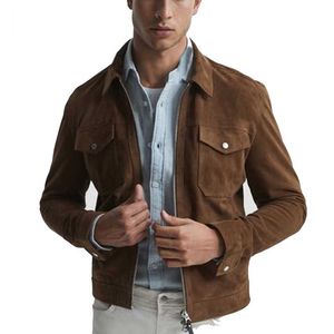 Good Price Premium Quality Autumn Winter <b>Men</b> <b>Suede</b> Leather <b>Jacket</b> Customized Design Slim Fit Classic Biker <b>Suede</b> Leather - Product Image 5