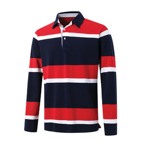 เสื้อโปโลแขนสั้นปักลายพิมพ์ซับลิเมชันสำหรับเล่นกีฬาของผู้ชายโลโก้ได้ตามต้องการ - Product Image 1