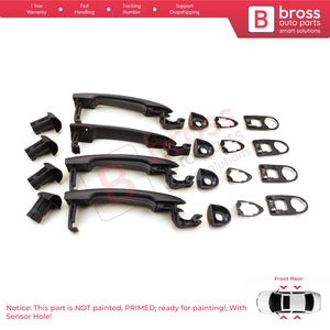 BDP1166-1 Juego de 4 Manijas Exteriores para Abrir Puertas con Orificio para Sensor 806706656R para Fluence, Megane 3, Clio 4, Scenic 3, Captur 1 - Product Image 5