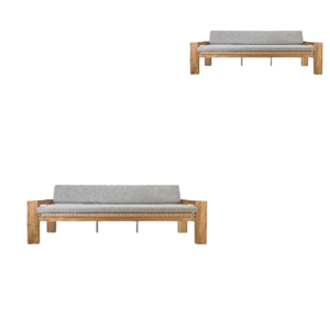 Alta calidad moderno Hotel muebles de exterior jardín de madera Patio sofá de madera para restaurante - Product Image 5