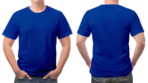 T-shirt en tricot à manches courtes pour homme, couleur unie, coupe classique, col rond, style décontracté, bleu, rouge, marine - Product Image 4