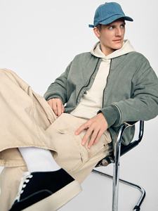 Sudadera con capucha moderna para hombre, jersey de lana que ofrece comodidad elegante para el invierno, ropa informal, estilo callejero y moda diaria - Product Image 3